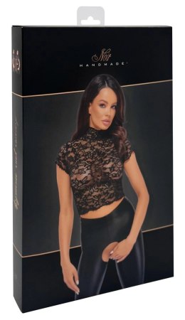 Noir Libido Top Koronkowy Kwiaty Czarny XL Komfortowy