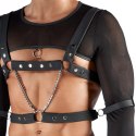 Svenjoyment BONDAGE Top z długim rękawem, uprząż i mankiety M czarny