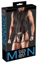 Svenjoyment Bondage Mesh Czarny Bezrękawnik z Uprzężą 2XL