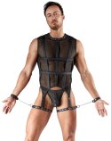 Svenjoyment Bondage Mesh Czarny Bezrękawnik z Uprzężą 2XL