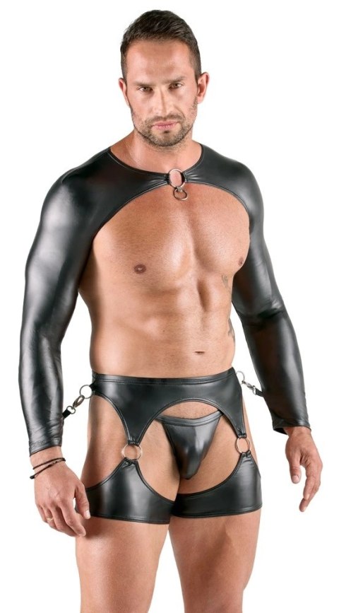 Svenjoyment Bondage zestaw 3-częściowy matowy czarny S elastyczny