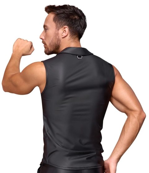 NEK Koszulka Męska Bez Rękawow XL Czarna Matowa Zatrzaski D-Ring