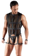 Svenjoyment BONDAGE siateczkowy bezrękawnik z uprzężą czarny S