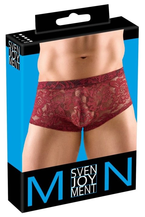 Svenjoyment Bokserki Męskie Red Lace, czerwone, rozmiar M