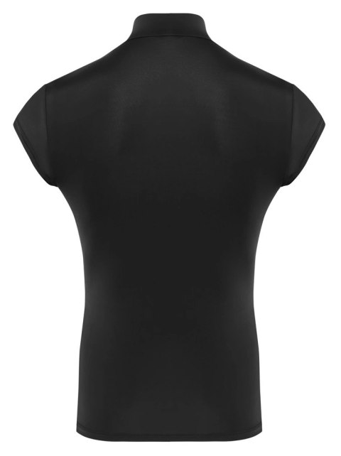 Svenjoyment Koszulka Męska Czarna 3XL z Kołnierzykiem i Zamkiem