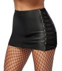 ZADO Skorzana Spodnica XL Czarna Sznurowana Elastyczna