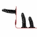 Fetish Collection Triple System Intymny z 3 wkładami czarno-czerwony