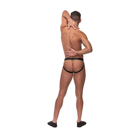 Male Power Jock S/M Burdeos - elastyczny pas z pierścieniem i pouch