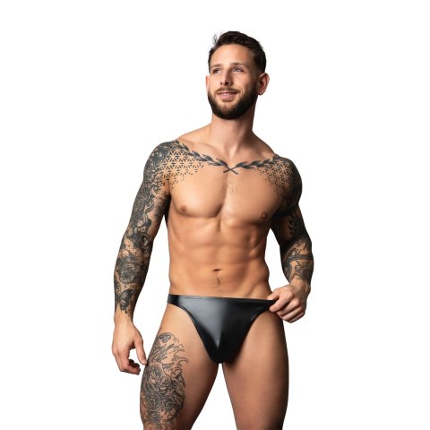Male Power Liquid Onyx 2.0 Bong Thong S/M Czarny Wetlook
