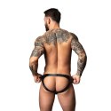 Male Power Liquid Onyx 2.0 Jock Brief L/XL czarny wetlook
