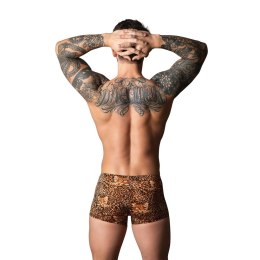 Male Power Pantalon Corto M z pierścieniem silikonowym Leopard Brown