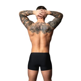 Male Power Pouch Short XL czarno-czerwone, przewiewna mikrosiatka