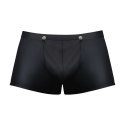 Male Power Snap Off Short M czarne szorty z zatrzaskami