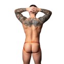 Male Power Uplift Jock Cobalt S/M szary-pomarańczowy z pierścieniem