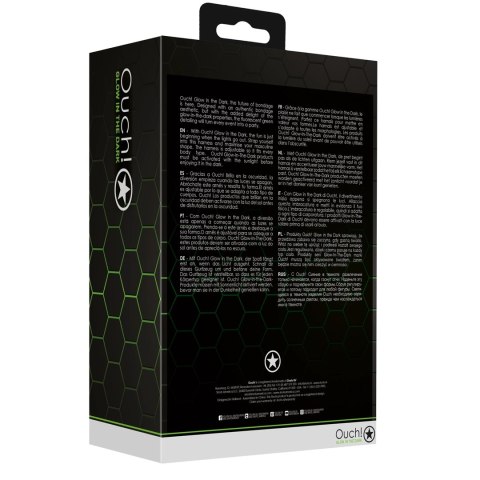 Ouch! Uprząż Sling Glow in the Dark L/XL - Regulowana, Fluorescencyjna