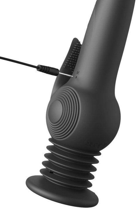 Fetish Fantasy FFS Pogo Thruster Black - Maszyna intymna z silnikami i podstawą ssącą