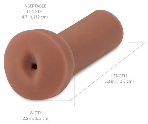 PDX Extreme Freshman Brown - kompaktowa maszyna intymna TPR 13,5 cm