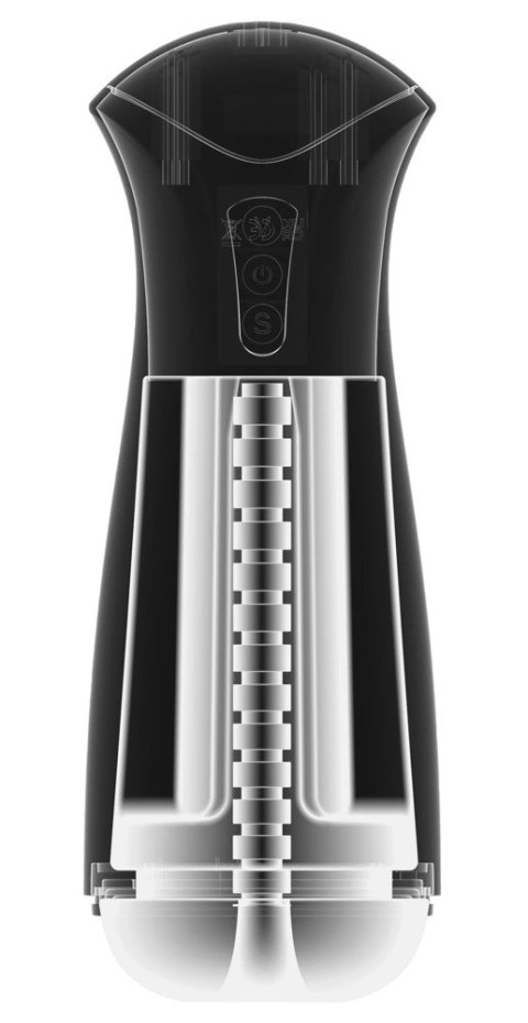 PDX Elite Fap-Gasm Frosted - automatyczna maszyna intymna, 24,5 cm