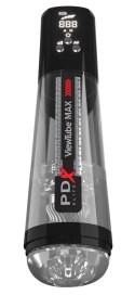 PDX Elite ViewTube MAX Black - Automatyczna maszyna intymna LED 30,5 cm