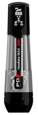 PDX Elite ViewTube MAX Black - Automatyczna maszyna intymna LED 30,5 cm