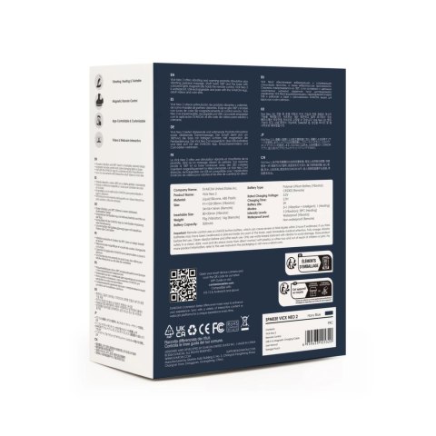 Svakom Vick Neo 2 Navy Blue - Zaawansowany model z funkcją podgrzewania