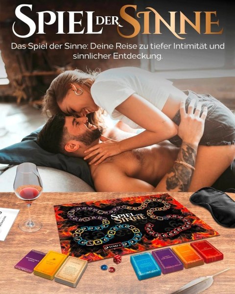 Tease & Please Game of the Senses gra planszowa dla par zestaw 149 kart