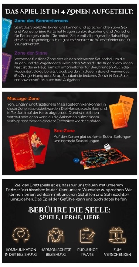 Tease & Please Game of the Senses gra planszowa dla par zestaw 149 kart