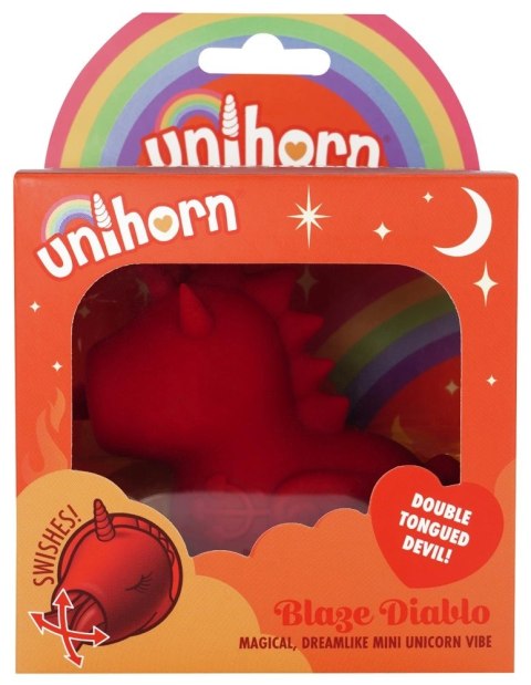 Unihorn Blaze Diablo - model z podwojnym systemem ruchu, silikonowy, 9x9 cm