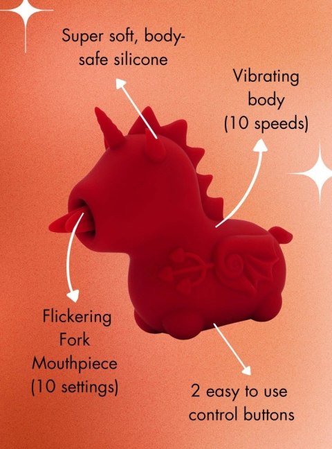 Unihorn Blaze Diablo - model z podwojnym systemem ruchu, silikonowy, 9x9 cm