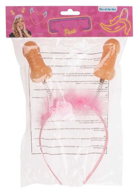 You2Toys Opaska Karnawałowa Rożowa z Figlarnymi Elementami 25 cm