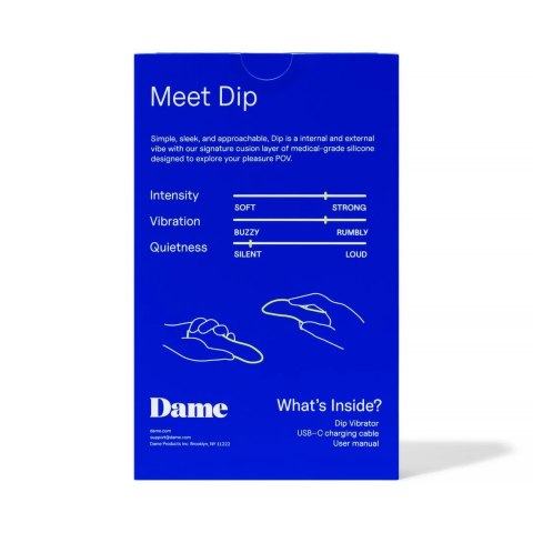 Dame Dip 2.0 - Wibrator wielofunkcyjny, ładowany USB-C, wyższy model