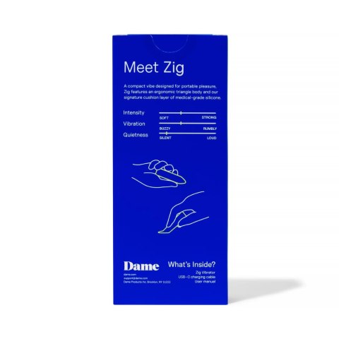 Dame Zig - kompaktowy model z trojkątną głowką, ładowanie USB-C