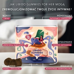 FitME Libido Gummies for Her 180g żelki dla kobiet, maca, Reishi, Ginkgo