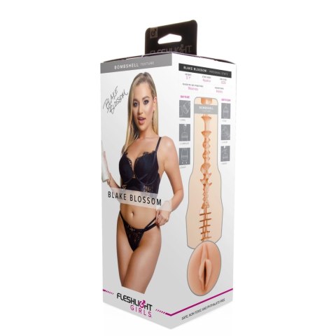 Fleshlight Blake Blossom maszyna intymna beżowa, Real-Feel SuperSkin