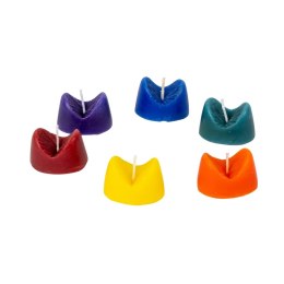 Gift Republic Zestaw 6 Kolorowych Świec Zapachowych w Pudełku Prezentowym