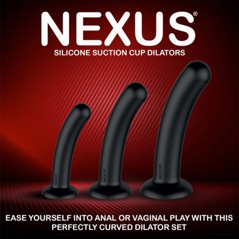 Nexus Dilating Set S/M/L - Zestaw silikonowych modeli z przyssawkami