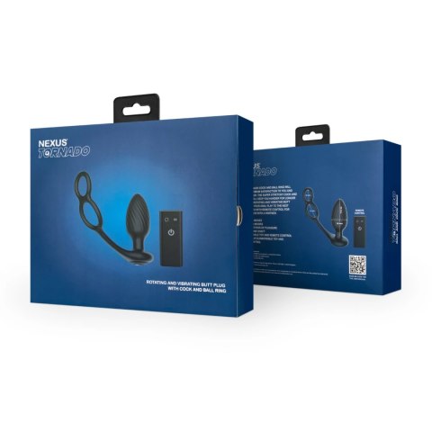 Nexus Revo Embrace - silikonowa maszyna intymna z pilotem, czarna