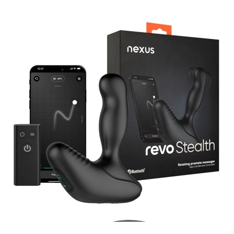 Nexus Revo Stealth Intymny masażer rotacyjny silikonowy, sterowanie pilotem
