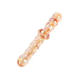 Nobu Glass Gems Honey Dual - szklana dwustronna rożdżka, bezpieczna powierzchnia