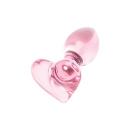 Nobu Glass Gems Rose Plug szklany dekoracyjny rożowy