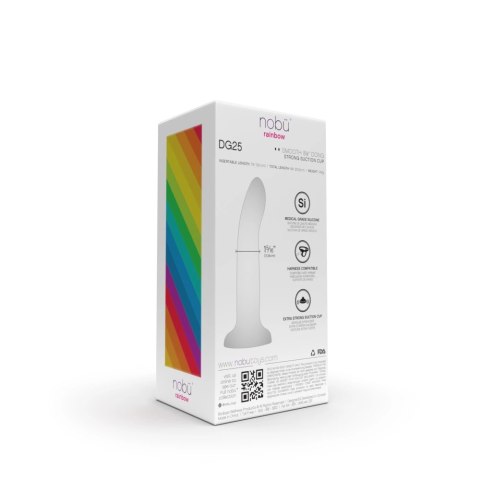 Nobu Rainbow DG25 model z przyssawką, duży, silikonowy, wielokolorowy