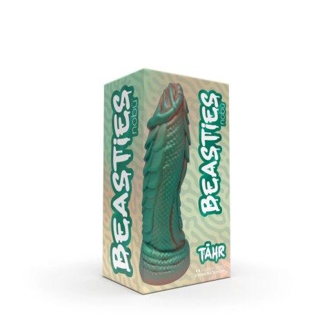 Nobu Tahr model silikonowy z łuskami i wypustkami, przyssawka