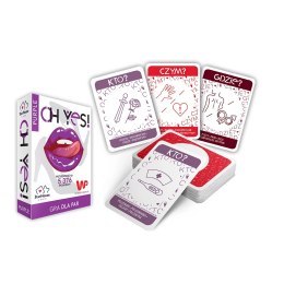 OH YES! Purple - Gra karciana dla par 55 kart, kompaktowa, fioletowa