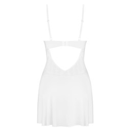 Obsessive Alissium komplet koszulka nocna i stringi XS/S biały