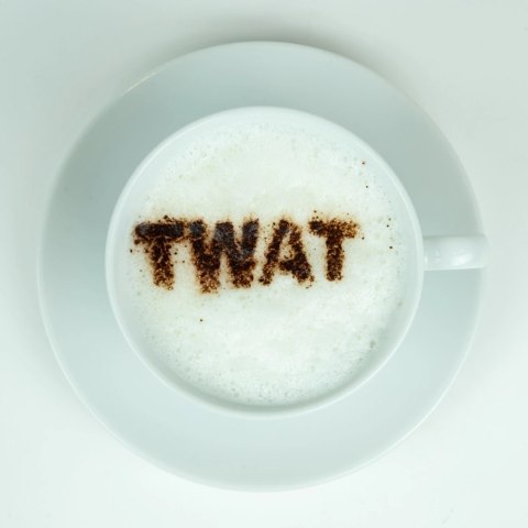 Offensive Stencils zestaw 6 szablonow do kawy i deserow, wzory humorystyczne