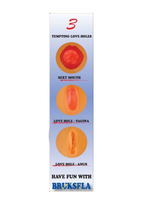 Dmuchana lalka Bruksela 165 cm model stojący, 3 strefy intymne