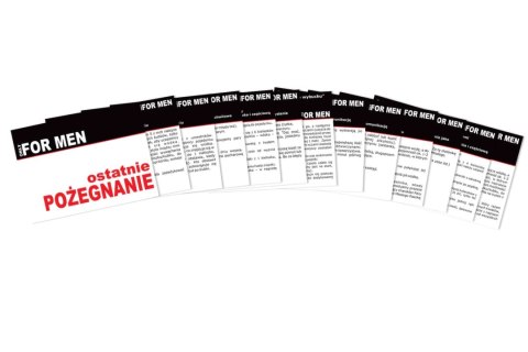 Grajmy Razem Ostatnie Pożegnanie - Gra Imprezowa na Wieczor Kawalerski 12 zadań