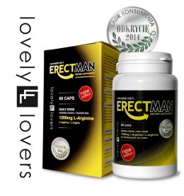 Lovely Lovers ERECTMAN 60 kapsułek - wsparcie męskiej witalności, 60 szt.