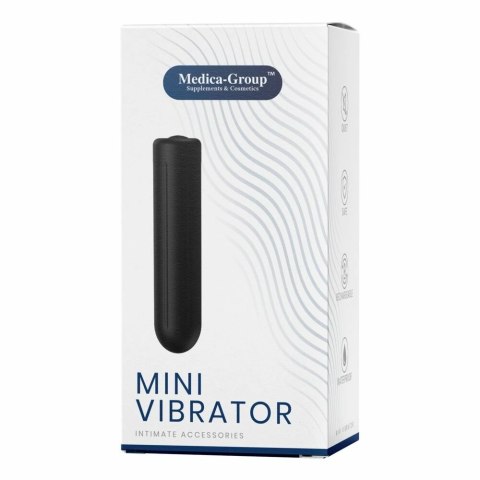 Medica-Group Mini Wibrator Silikonowy Czarny 9 cm USB 9 Trybow
