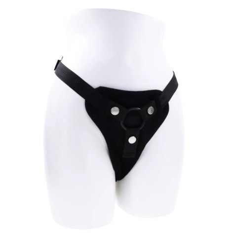 Sportsheets Hidden Pocket - Uprząż z kieszenią i pilotem, czarna, uniwersalna